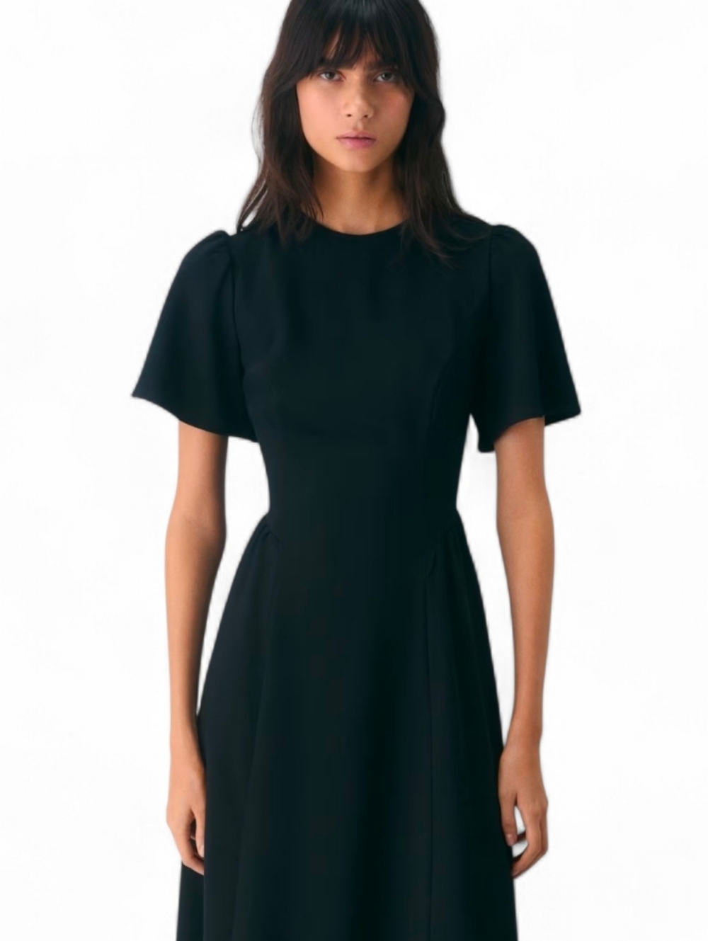 NWT WILRED ARITZIA Black Orchid Midi Dress - Size 0